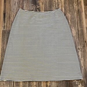 J. Crew Black & White Striped Skirt - Size S